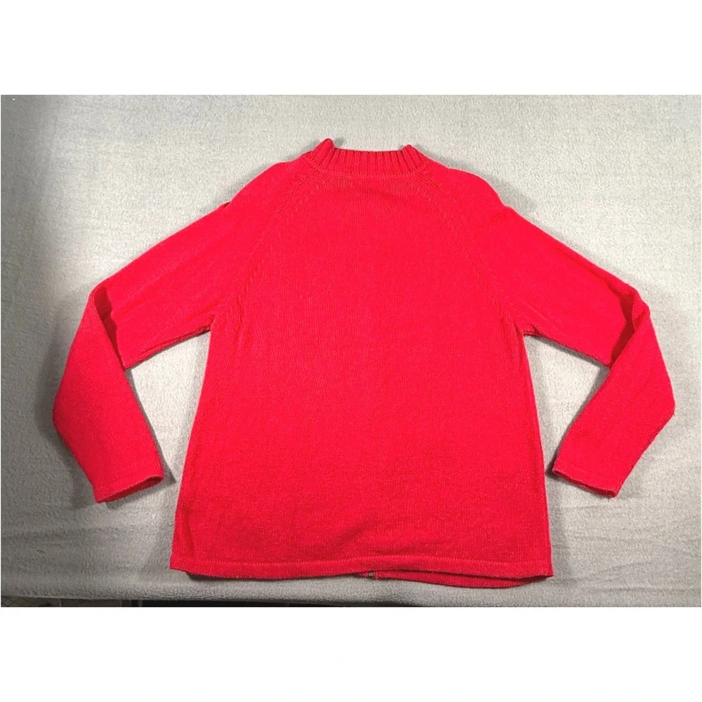 White Stag Red Penguin Ugly Christmas Cardigan Sweater Holiday‎ Festive Large